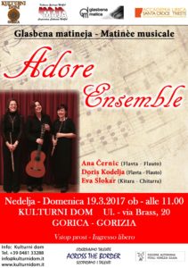 Vabilo - Invito Adore Ensemble 19-3-17